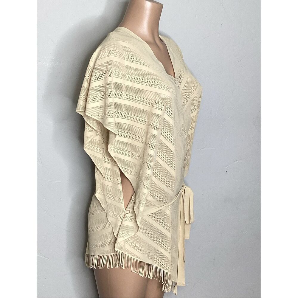 New. PQ golden tan poncho cover-up. One size. Retails $134 - Picture 6 of 9